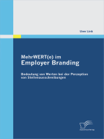 MehrWERT(e) im Employer Branding: Bedeutung von Werten bei der Perzeption von Stellenausschreibungen