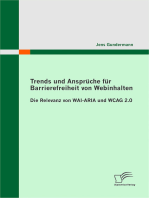 Trends und Ansprüche für Barrierefreiheit von Webinhalten: Die Relevanz von WAI-ARIA und WCAG 2.0