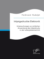 Inkjetgedruckte Elektronik: Untersuchungen zur einfachen Anwendung des Inkjetdrucks in der Leiterplattentechnik
