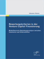 Bewertungskriterien in der Venture Capital Finanzierung: Modellbasierte Beziehungsanalyse zwischen Investoren und Unternehmen