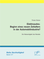 Elektroautos: Beginn eines neuen Zeitalters in der Automobilindustrie?: Die Notwendigkeit des Wandels