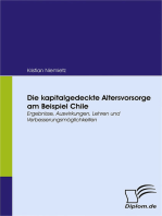 Die kapitalgedeckte Altersvorsorge am Beispiel Chile: Ergebnisse, Auswirkungen, Lehren und Verbesserungsmöglichkeiten