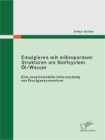 Emulgieren mit mikroporösen Strukturen am Stoffsystem Öl / Wasser: Eine experimentelle Untersuchung von Emulgierparametern