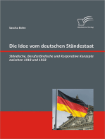 Die Idee vom deutschen Ständestaat