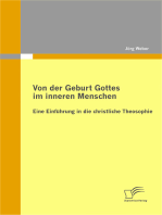 Von der Geburt Gottes im inneren Menschen: Eine Einführung in die christliche Theosophie