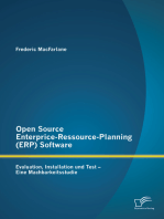 Open Source Enterprice-Ressource-Planning (ERP) Software: Evaluation, Installation und Test - Eine Machbarkeitsstudie