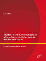 Studentische Erwartungen an offene Unterrichtsformen in der Grundschule: Eine wissenschaftliche Studie