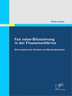 Fair value-Bilanzierung in der Finanzmarktkrise