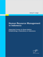 Human Resource Management in Indonesia: Important Issues to Know before Establishing a Subsidiary in Indonesia
