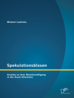 Spekulationsblasen: Ansätze zu ihrer Berücksichtigung in der Asset Allocation