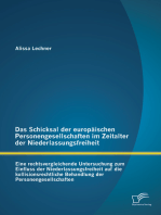 Das Schicksal der europäischen Personengesellschaften im Zeitalter der Niederlassungsfreiheit