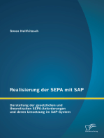 Realisierung der SEPA mit SAP: Darstellung der gesetzlichen und theoretischen SEPA-Anforderungen und deren Umsetzung im SAP-System
