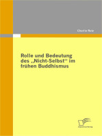 Rolle und Bedeutung des „Nicht-Selbst“ im frühen Buddhismus