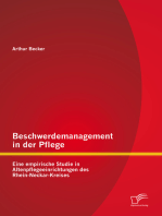 Beschwerdemanagement in der Pflege: Eine empirische Studie in Altenpflegeeinrichtungen des Rhein-Neckar-Kreises