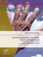 Kontrakturprophylaxe in der Pflege, Physio- und Ergotherapie: Grifftechniken, Befund, Achsen, Lagerungsinformationen in Bildern