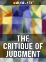 THE CRITIQUE OF JUDGMENT: Critique of the Power of Judgment
