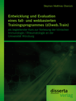 Entwicklung und Evaluation eines fall- und webbasierten Trainingsprogrammes (d3web.Train)