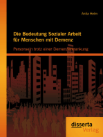 Die Bedeutung Sozialer Arbeit für Menschen mit Demenz