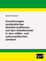 Auswirkungen ausländischer Direktinvestitionen auf den Arbeitsmarkt in den mittel- und osteuropäischen Ländern