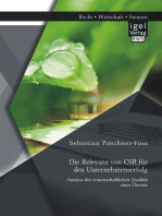 Die Relevanz von CSR für den Unternehmenserfolg: Analyse der wissenschaftlichen Qualität einer Theorie