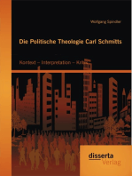 Die Politische Theologie Carl Schmitts: Kontext – Interpretation – Kritik