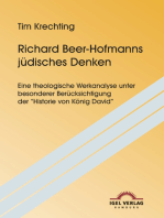 Richard Beer-Hofmanns jüdisches Denken: Eine theologische Werkanalyse unter besonderer Berücksichtigung der "Historie von König David"