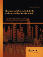 Genossenschaftliche Selbsthilfe und nachhaltige Soziale Arbeit: Eigenständige Soziale Sicherung in der Gemeinwesenökonomie