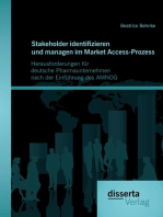 Stakeholder identifizieren und managen im Market Access-Prozess: Herausforderungen für deutsche Pharmaunternehmen nach der Einführung des AMNOG