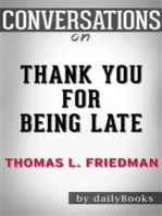 Thank You for Being Late​​​​​​​: By Thomas L. Friedman​​​​​​​ | Conversation Starters