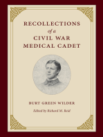 Recollections of a Civil War Medical Cadet: Burt Green Wilder