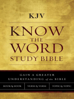 KJV, Know The Word Study Bible, Red Letter: Gain a greater understanding of the Bible book by book, verse by verse, or topic by topic