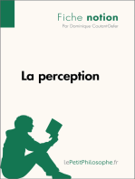 La perception (Fiche notion): LePetitPhilosophe.fr - Comprendre la philosophie