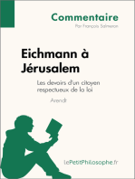 Eichmann à Jérusalem d'Arendt - Les devoirs d'un citoyen respectueux de la loi (Commentaire): Comprendre la philosophie avec lePetitPhilosophe.fr