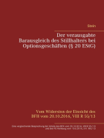 Der verausgabte Barausgleich des Stillhalters bei Optionsgeschäften (§ 20 EStG): Vom Widersinn der Einsicht des BFH vom 20.10.2016, VIII R 55/13