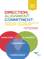 Direction, Alignment, Commitment