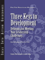 Three Keys to Development: Defining and Meeting Your Leadership Challenges