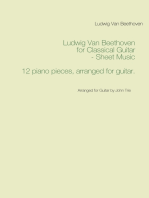 Ludwig Van Beethoven for Classical Guitar - Sheet Music: Arranged for Guitar by John Trie