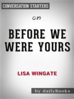 Before We Were Yours: by Lisa Wingate​​​​​​​ | Conversation Starters