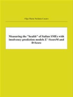 Measuring the "health" of Italian SMEs with insolvency prediction models Z '-ScoreM and D-Score