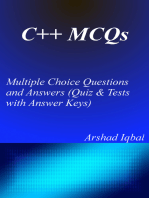 C++ Multiple Choice Questions and Answers (MCQs)