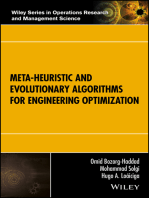 Meta-heuristic and Evolutionary Algorithms for Engineering Optimization