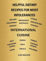 Helpful Dietary Recipes For Most Intolerances International Cuisine Cookbook