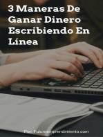 3 Maneras de ganar dinero escribiendo en línea