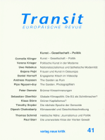 Transit 41. Europäische Revue