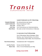 Transit 34. Europäische Revue