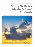 Study Skills for Master's Level Students, second edition: A Reflective Approach for Health and Social Care