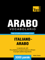Vocabolario Italiano-Arabo per studio autodidattico: 3000 parole