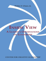 Inside View: A Leader's Observations on Leadership