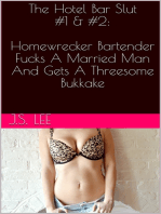 The Hotel Bar Slut #1 & #2: Homewrecker Bartender Fucks A Married Man And Gets A Threesome Bukkake