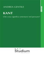 Kant: Che cosa significa orientarsi nel pensare?